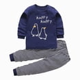 thumbnail image 5 of TOWED22 Toddler Baby Boy Fall Winter Clothes Set 2-Piece Color Block Sweatshirt and Joggers Pants Outfits Casual Clothing(Navy,6-7 Y), 5 of 6