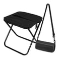 thumbnail image 2 of Mochila con taburete plegable, bolsa de transporte para silla de pesca, taburete de camping para adultos, para exteriores Negro 26x26x24cm, 2 of 9