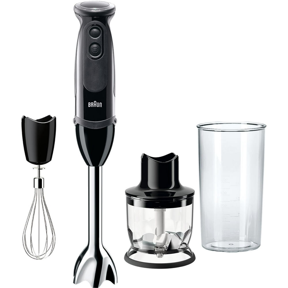 Braun MultiQuick 5 Vario Hand Blender with 21 Speeds, Whisk, and 1.5-Cup Chopper