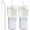 20oz-Mulit, variant on 24oz Ribbed Glass Tumbler with Straw and Lid, Glass Cups with Handle, Stainless Steel Straws & Cleaning Brushes – Insulated Iced Coffee Cup for Smoothies, Tea, Cold Drinks, Set of 2