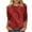 Red-Shirts, variant on Jsaierl 3/4 Sleeve Womens Tops Summer Round Neck Shirts Trendy Graphic Ladies Blouses Work Cotton Tunic Top S-3XL