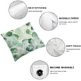thumbnail image 4 of Nawypu Spring Pillow Covers Sage Green Eucalyptus Branches Floral Leaf Print Watercolor Decorative Throw Pillows for Home Sofa Seafoam Green Grey Gray Square Cushion Pillowscase, Set of 2, 4 of 6