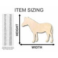thumbnail image 2 of Unfinished Wood Zebra Shape - Africa - Animal - Wildlife - Craft - up to 46" DIY 4" / 1/4", 2 of 3