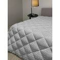 thumbnail image 2 of Abstract Down Alternative Comforter, Monochrome Pattern of Geometrical 8 Shaped Motifs in Repeating Design, Microfiber Quilt for All Season, 5 Sizes, Charcoal Grey and White, by Ambesonne, 2 of 3