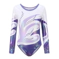 thumbnail image 4 of Girls Gymnastics Leotard for Kids Long Sleeve Ballet Dance Wear with Bodyshorts and Hair Scrunchie 5-12 Years, 4 of 7