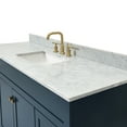 thumbnail image 5 of Ariel Hamlet 61 In. Rectangle Sink Vanity With 0.75 In. Carrara White Countertop In Midnight Blue, 5 of 11