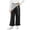 Black, variant on Gamivast Girls Wide Leg Pants Fleece Lined Overlay Ruffled Hem Casual Lounge Trousers Elastic Waist Sweatpants for Kids Daily Playwear School Dance Outfits