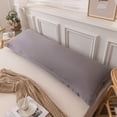 thumbnail image 4 of Wovilon Washed And Linen Pillowcase Friendly Double Long Pillowcase Pillow Core Cover Pillow Leather 18.89x59.05in, 4 of 7