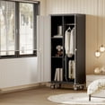 thumbnail image 2 of Armoire de Rangement Robuste 71 Pouces en Acier - Portes Verrouillables avec 4 Tablettes Ajustables, Roues et Pieds pour Garage/maison/bureau - Gris Pâle et Gris Foncé (Organisateur d'Outils Sécurisé), 2 of 6