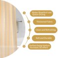 thumbnail image 3 of Flxxie EVA Shower Curtain Liner, Water Repellent Shower Curtain for Bathroom Shower Stall, Clear Yellow Checkered, 72"x72", 3 of 8