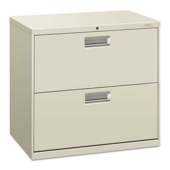 HON 2 Drawers Lateral Lockable Filing Cabinet, Gray