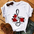 thumbnail image 4 of DPTALR T-shirt à Manches Courtes et Col Rond Décontracté pour Femmes, 4 of 5