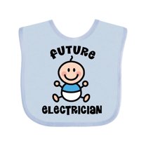 Inktastic Future Electrician for Boy Boys Baby Bib