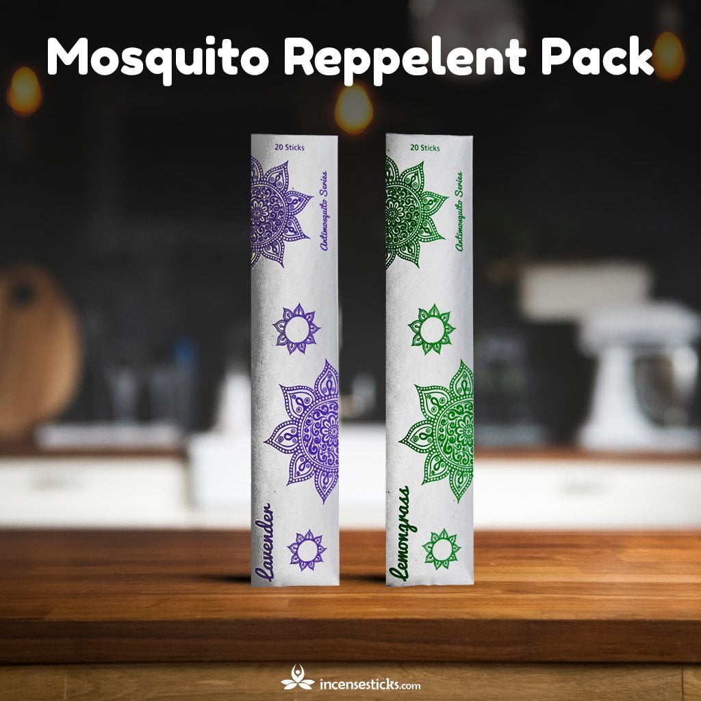 Mosquito Repellent Sticks, Lavender & Lemongrass Incense sticks 10" 40