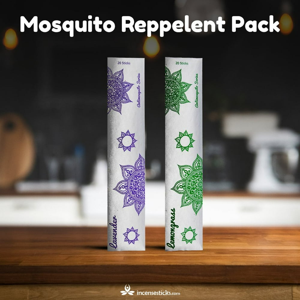 Mosquito Repellent Sticks, Lavender & Lemongrass Incense sticks 10" 40