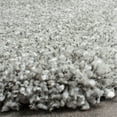 thumbnail image 5 of SAFAVIEH Santa Monica Chelsey Solid Shag Area Rug, Silver, 6'7" x 6'7" Square, 5 of 8