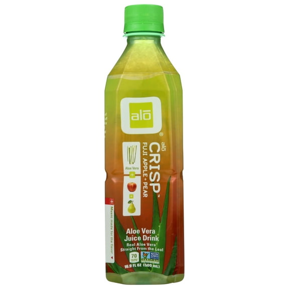 (12 Pack) Alo Crisp Aloe Vera Juice Drink, 16.9 oz.