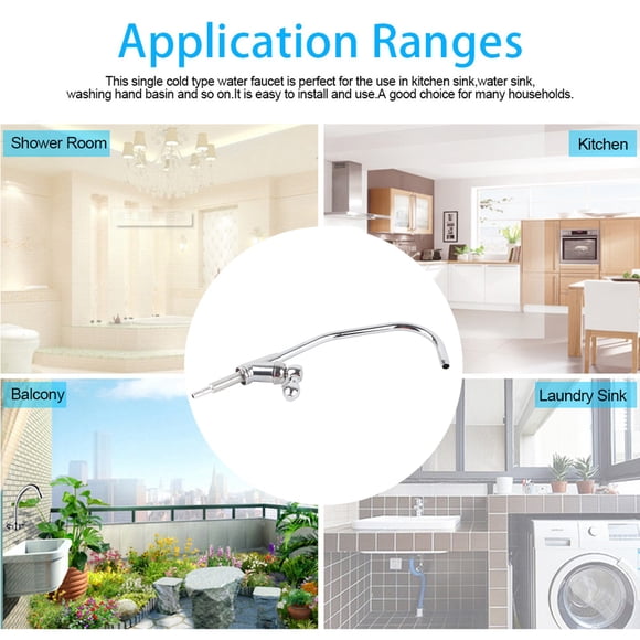 Kitchen Faucet, Zinc Alloy Faucet Tap, Chrome Reverse Osmosis RO Drinking Water Filter Kitchen Sink Faucets