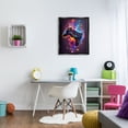 thumbnail image 2 of Stupell Industries Bold Prismatic Gaming Controller Art for Kids Painting Black Floater Framed Art Print Wall Art, 2 of 6