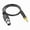 color:black,Black, variant on 3.5mm To XLR Female Audio Cable With Metal Connectors For Smartphones Tablets Mixers And Active Speakers