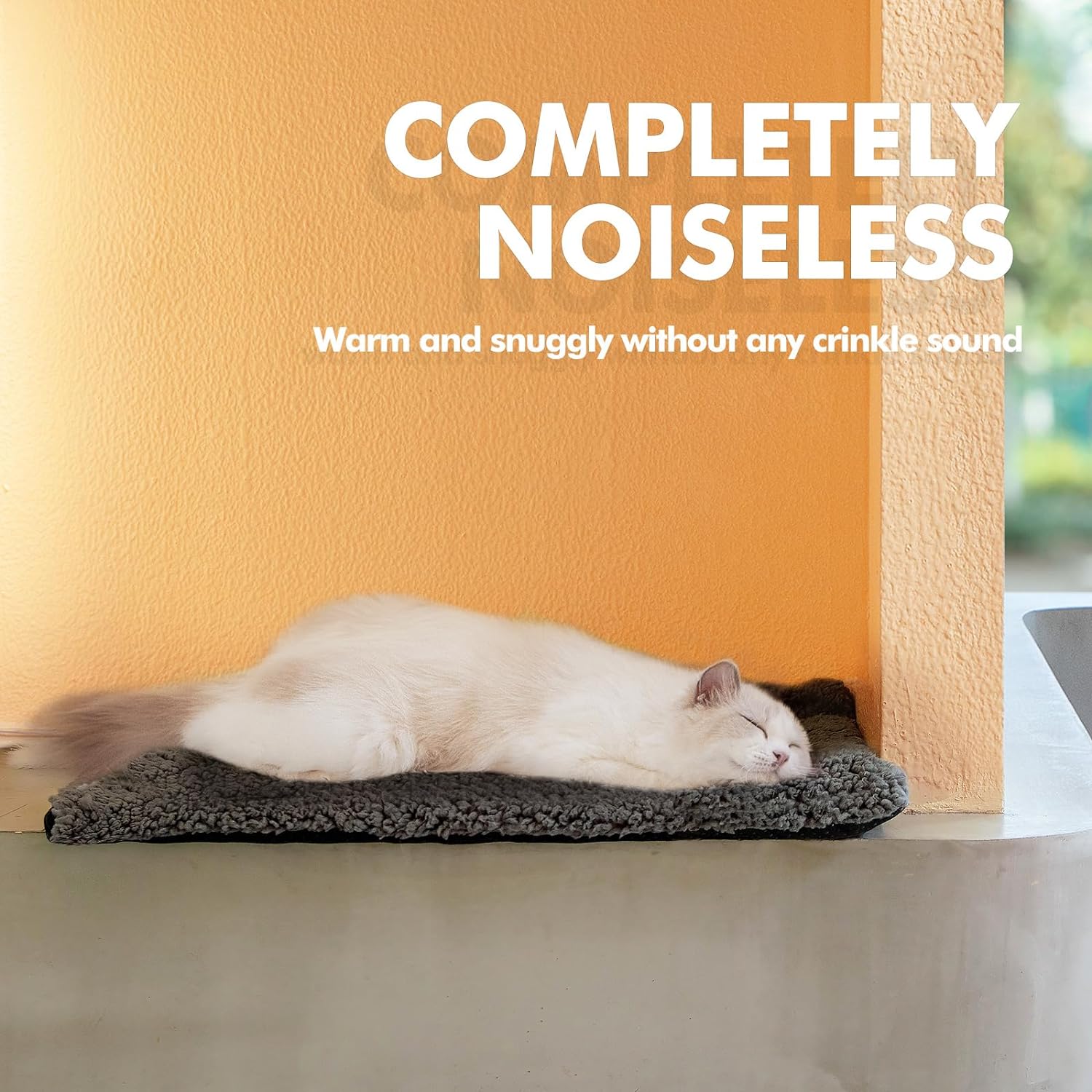 Pawtasy Self-Warming Cat Bed with Washable Cover photo 2