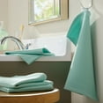 thumbnail image 3 of TOWN & COUNTRY BASICS 4-Piece Waffle Woven Terry Stripe Washcloth Set, 13"x13", 100% Cotton, Quick Dry, Aqua, 3 of 8