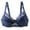 Blue, variant on CFLVAEK Lace Bra for Women Wireless Adjustable Straps Everyday Bra Push Up Full Coverage Bralette Comfort Breathable Seamless Tshirt Bras Pink XXXL