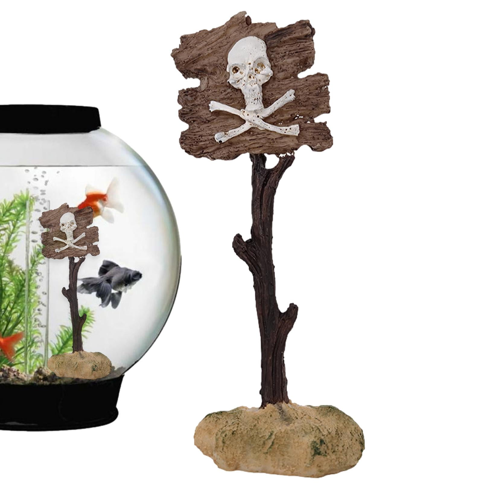 Fish Tank Warning Signs | Resin Fish Tank Decorations | Funny Aquarium Fish Tank Decor for Aquarium Fish Tank Landscape Scenery - Walmart.com
