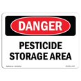 thumbnail image 1 of SignMission OS-DS-A-1218-L-1971 12 x 18 in. OSHA Danger Sign - Pesticide Storage Area, 1 of 1