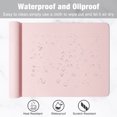 thumbnail image 7 of BOSOBO Desk Pad, 30" x 14" PU Leather Desk Mat, XL Extended Mouse Pad, Waterproof Desk Blotter Protector, Ultra Thin Large Laptop Keyboard Mat, Non-Slip Desk Writing Pad for Office Home, Pink, 7 of 7