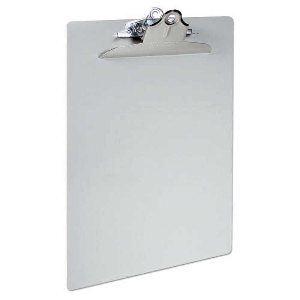 Aluminum Clipboard W/high-Capacity Clip, 1" Clip Cap, 82 X 14 Sheets, Silver | Bundle of 5 Each