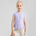 thumbnail image 6 of Kids Big Girls Dance Sports Shirts Athletic Running Gymnastics Yoga Tee Tops 5-12 Years, 6 of 9