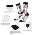 thumbnail image 6 of Goofa London Landmark2 Printed Men's Crew Socks, Soft Durable Breathable Moisture-Wicking with Odor Control Cotton socks, 6 of 9