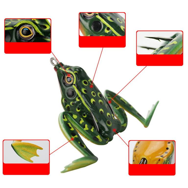 Opolski 5cm Artificial Frog Shape Fish Lure Bait Outdoor Fishing Tackle  Tools Accessory