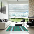 thumbnail image 7 of Ahgly Company Machine Washable Indoor Square Transitional Dark Turquoise Green Area Rugs, 3' Square, 7 of 7