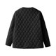 thumbnail image 4 of Parkas de manga larga para mujer, chaquetas acolchadas cálidas para mujer, chaqueta acolchada lisa de manga larga con estampado floral, abrigos con bolsillos, blusa para mujer, 4 of 5