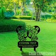 thumbnail image 4 of Craftnamesign Custom Memorial Plaque Butterfly Stake, Metal Sympathy Sign, Mom Loss Memorial, 4 of 4