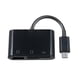thumbnail image 5 of 3-in-1 USB to USB2.0+SD+TF Adapter USB OTG to USB2.0 Adapter SD TF SD Card Reader for USB Devices, Black, 5 of 5