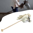 thumbnail image 4 of Caballo de peluche con ruedas, relincha y galopa, 31,5 pulgadas, divertido juego de simulación con ruedas para niños, niñas y niños. Caqui, 4 of 5