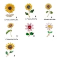 thumbnail image 3 of Misright Allergy Proof Lightweight Sunflower Pin Safe For Sensitive Skin All Day Use, 3 of 11