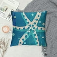 thumbnail image 2 of Summer Starfish Decorative Throw Pillow Covers Set of , Life is Better at The Beach Blue Porch Outdoor Pillowcase, Nautical Farmhouse Rustic Cushion Case Home Decor, 2 of 5
