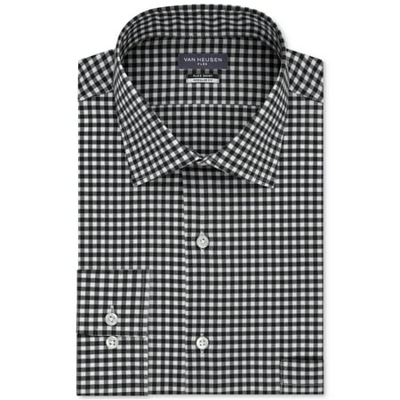 Van Heusen Mens Wrinkle-Free Flex Collar Button Up Dress Shirt
