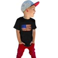 thumbnail image 2 of LNMQLPDBS Toddler Summer Shirts Independents' Day USA Flag Tees Short Sleeve Crewneck Basic Layering Tops Baby Boy's Clothing Downtown Girl Clothes for All Holidays Black 5 Years, 2 of 5