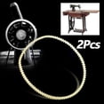 thumbnail image 2 of MYG 2 pcs Home Sewing Machine Motor Serrated Belts Nylon Beige High Quality, 2 of 5