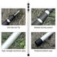 thumbnail image 3 of Telescoping Tarp Poles Adjustable Camping Tent Poles Portable Lightweight Aluminum Tent Poles Replacement for Awnings Canopy Rain Fly Shelter, 3 of 5