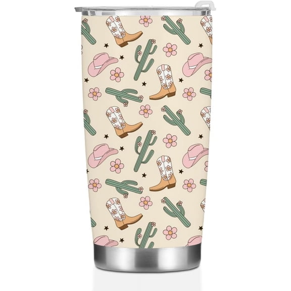 Western Tumbler Coffee Mug 20oz Tumbler Cups with Lid Western Decor Funny Travel Mug for Home Office Yoga Western Gifts Stuff for Women Mom Best Friend BFF Bestie Graduation Christmas Birthday