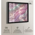 thumbnail image 2 of Pink and Mint Crystal I Shadowbox Print Colorful Abstracts by Art Remedy, Black Frame, 20 x 20, 2 of 7