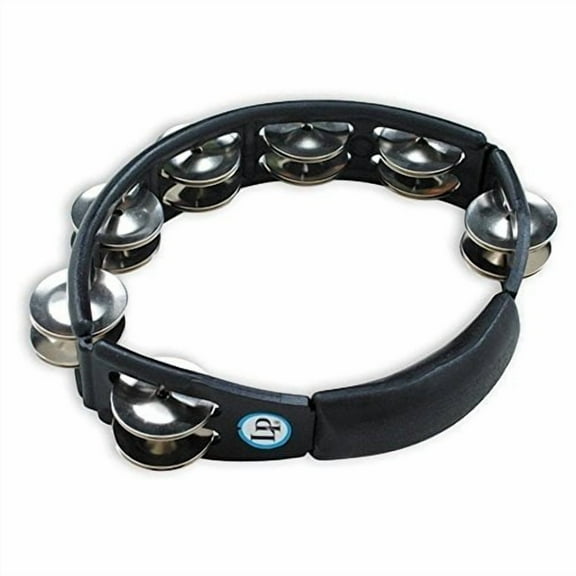 LP Elpie tambourine Cyclops Hand Held Tambourine, Black LP150