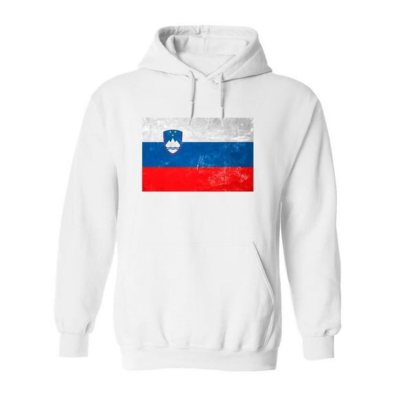 Slovenian Flag  Hoodie Men -Image by Shutterstock, Male Medium