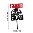 thumbnail image 3 of Acrylic Graduation Cake Topper Red 1 Pack For Graduation Party Celebration Cake Decoration, 3 of 8